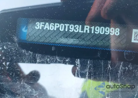 2020 Ford Fusion Se z USA, uszkodzony, nr VIN 3FA6P0T93LR190998